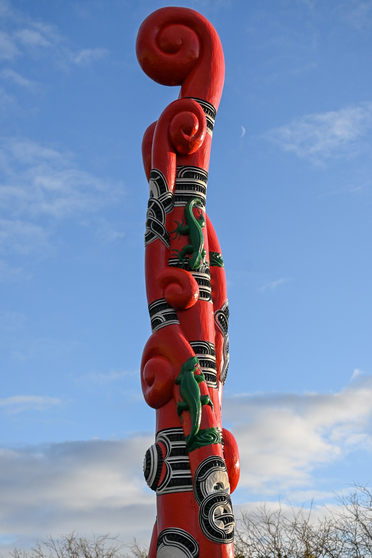 The Abundance & Unity talking pole up close